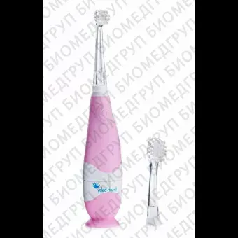 BrushBaby BabySonic звуковая зубная щетка, 03 года, розовая