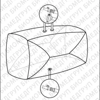 Мешки для сбора, хранения и транспортировки культуральной жидкости 3D Productainer BPCs, 200 литров, материал ASI 26/77, 3 порта, Thermo FS, SS00174I