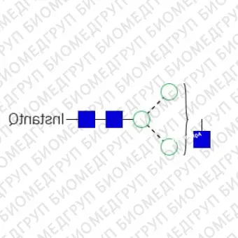 Стандарт AdvanceBio InstantQ G0N/A1 Nгликанов ранее ProZyme. Nгликан асиало, агалакто, биантенный комплекс Nгликан1 Nацетилглюкозамин, меченный InstantQ, для использования в качестве качественного стандарта с системой анализа гликанов GlyQ. А