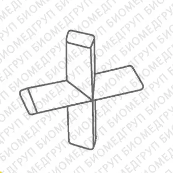 Магнитный перемешивающий элемент, тефлон, крестообразный, 38х38 мм, Ikaflon 38 cross, 1 шт., IKA, 4497000шт