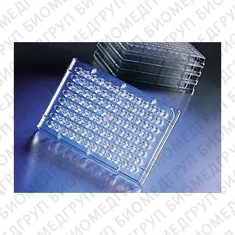Планшет для кристаллизации белка CrystalEX, 96 луночный, Conical Bottom, 110 l белковая лунка, нестерильные, полимер,10 шт/уп, 50 шт/кор, Corning, 3773