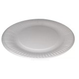 Тарелка белая, мелованная, 235 мм, 100 шт