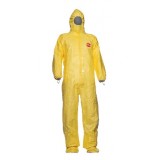 Комбинезон химической и биологической защиты с капюшоном Тайкем 2000С с носками, жёлтый, размер XXL, DuPont, 6016_XXL
