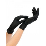 Перчатки нитриловые, длина 24,5 см, черные, 50 пар./уп., Импорт, 784_XL, XL