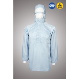 Куртка для чистых помещений, с капюшоном, на короткой молнии, с маской, ЛТО, КР.19
