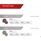 Полир INTERTHIN универсальный для обработки золота, акрила и керамики, 1шт. Reddish Stone (R30N4C 16 мм х 0,25 мм Коричневый Колесо)